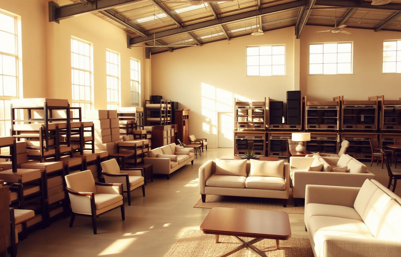 The FurniFresh warehouse showroom