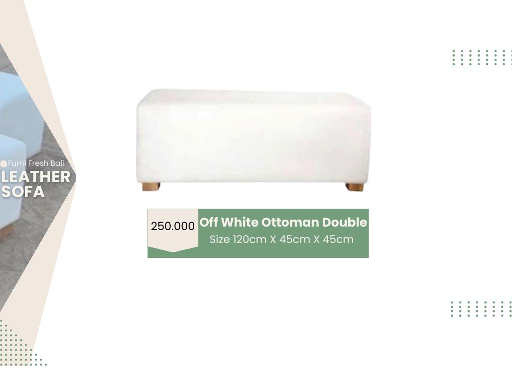 Off White Ottoman Double