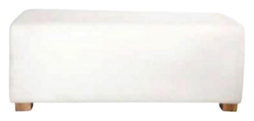 Off White Ottoman Double