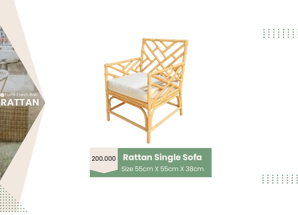 Rattan Single Sofa