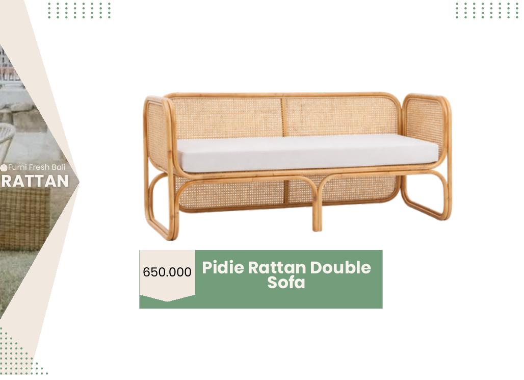 Pidie Rattan Double Sofa