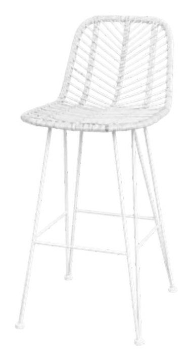 White Laguna Barstool