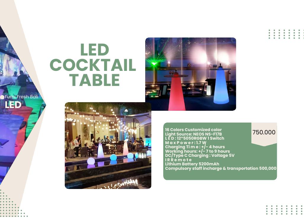 LED Cocktail Table